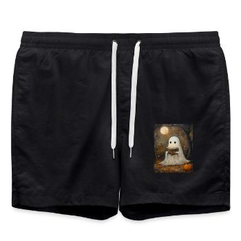 Cadeau d’Halloween Femmes Hommes Enfants Décoration - Short de bain - noir - Devant - AI Model Male 185 light (185cm)
