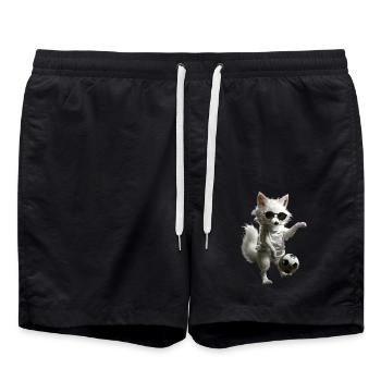 Polarfuchs - Badeshorts - Schwarz - Vorne - AI Model Male 185 light (185cm)