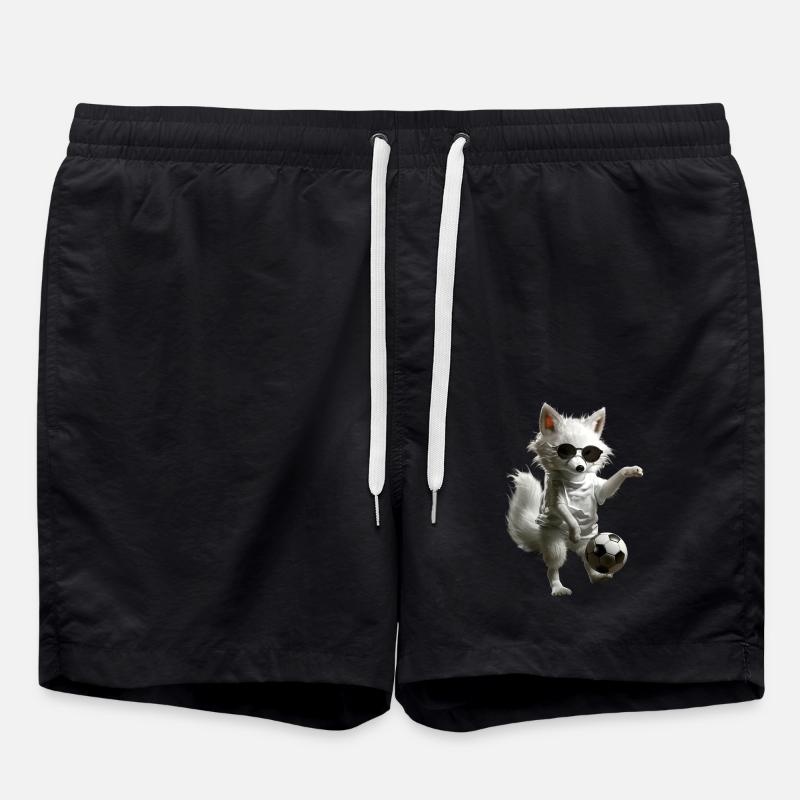Polarfuchs - Badeshorts - Schwarz