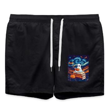 Cadeau d’Halloween Femmes Hommes Enfants Décoration - Short de bain - noir - Devant - AI Model Male 185 light (185cm)
