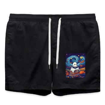 Cadeau d’Halloween Femmes Hommes Enfants Décoration - Short de bain - noir - Devant - AI Model Male 185 light (185cm)