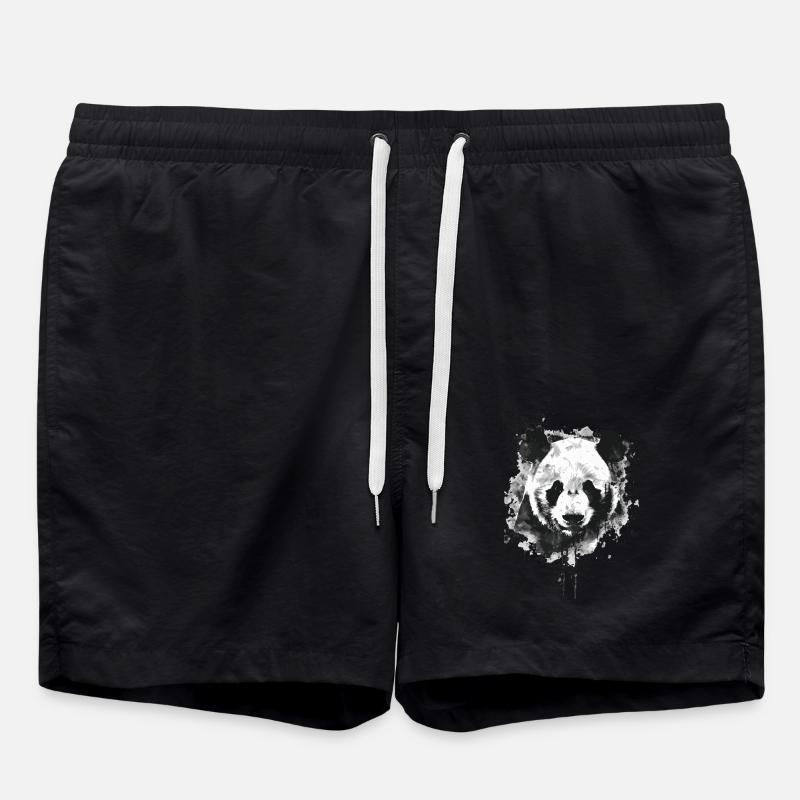 Panda - Swim Trunks - black