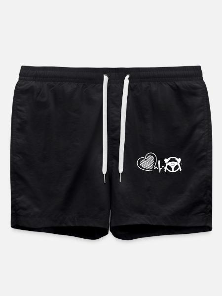 Driver Driver Heartbeat - Swim Trunks - black