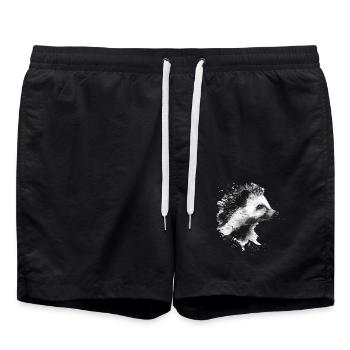 Igel - Badeshorts - Schwarz - Vorne - AI Model Male 185 light (185cm)