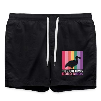 Dodo Dire Dodo Oiseau Fille Drôle Dodo Cadeau - Short de bain - noir - Devant - AI Model Male 185 light (185cm)