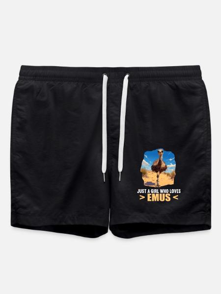 Emus Emu - Swim Trunks - black