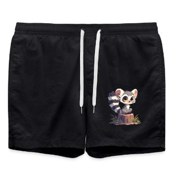 Lémuren Lémuriens Lémurien - Short de bain - noir - Devant - AI Model Male 185 light (185cm)
