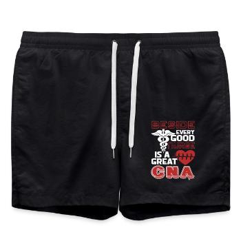 CNA Great CNA - Swim Trunks - black - Front - AI Model Male 185 light (185cm)
