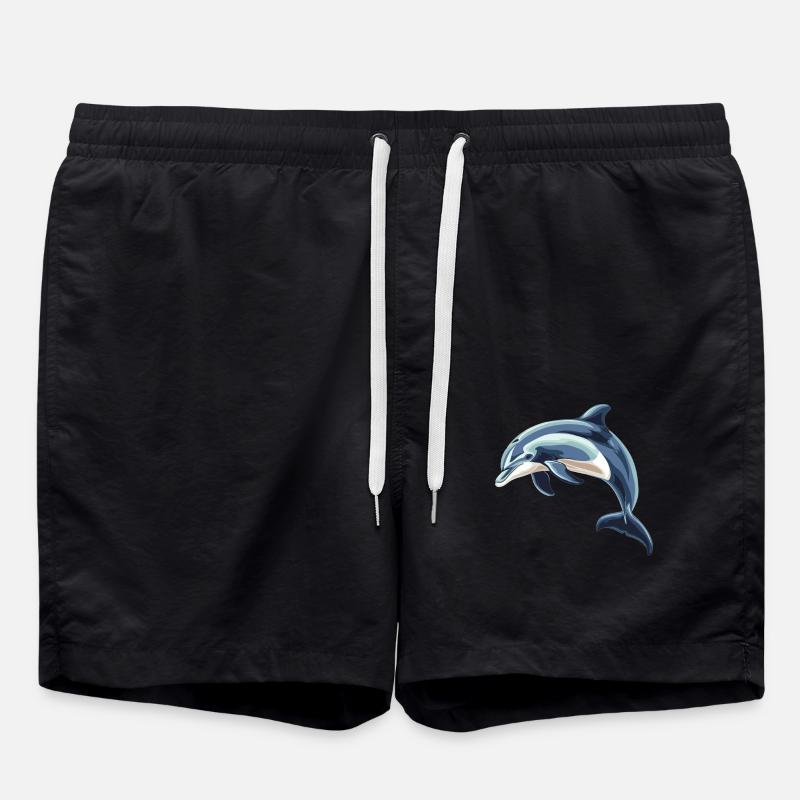 Dolphin Delfine Delfin - Badeshorts - Schwarz