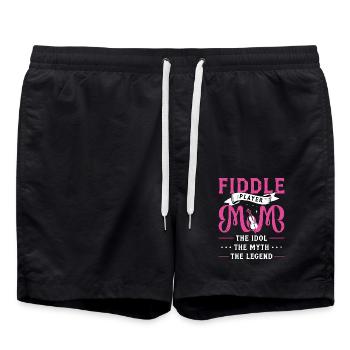 Fiddle Player Mom The Idol Loves Country Music - Short de bain - noir - Devant - AI Model Male 185 light (185cm)