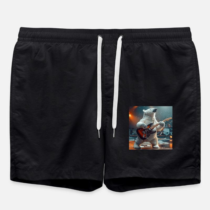 Eisbär - Badeshorts - Schwarz