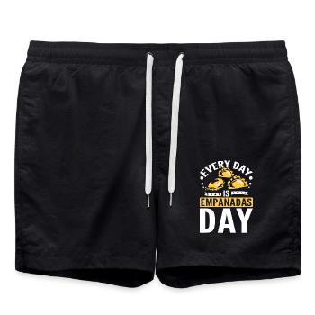 Every day is Empanadas day - Badeshorts - Schwarz - Vorne - AI Model Male 185 light (185cm)