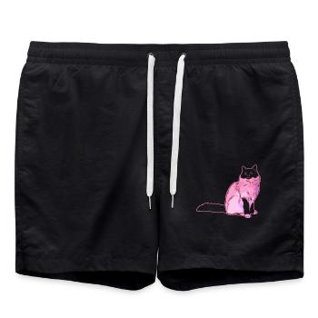 Birman cat Birman cat Colorful - Swim Trunks - black - Front - AI Model Male 185 light (185cm)