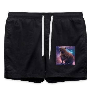 Capybara - Swim Trunks - black - Front - AI Model Male 185 light (185cm)