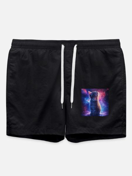 Cat - Swim Trunks - black