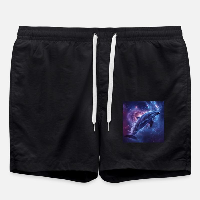 Delphin - Badeshorts - Schwarz