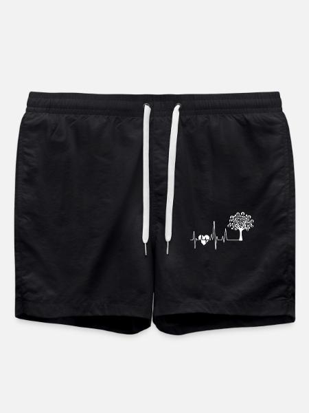 Genealogy Genealogy Heartbeat - Swim Trunks - black