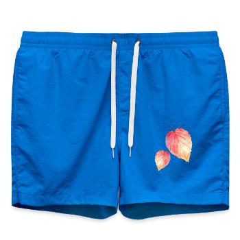 Herbst-Aquarell-Blätter Autumn Watercolor Leaves - Badeshorts - Cobalt blue - Vorne
