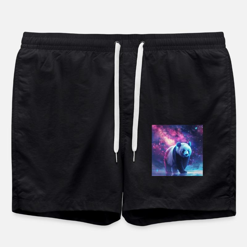 Panda - Badeshorts - Schwarz