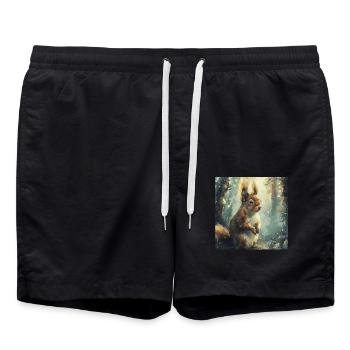 Squirrel - Swim Trunks - black - Front - AI Model Male 185 light (185cm)