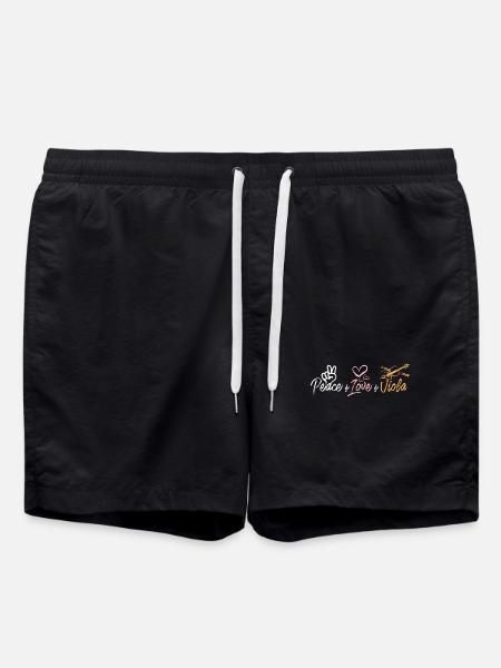 Peace love Viola - Swim Trunks - black