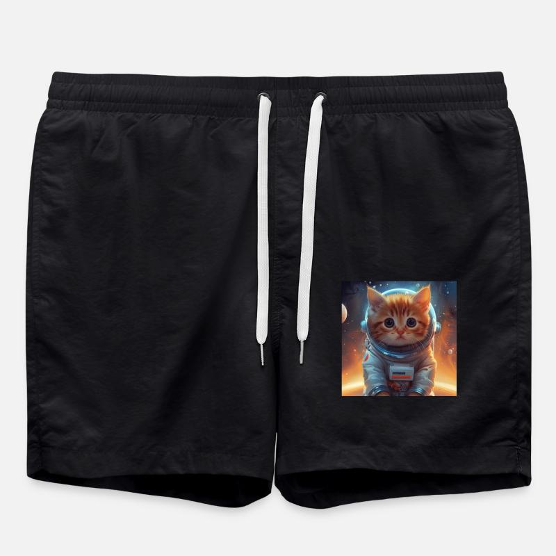 Cat - Swim Trunks - black