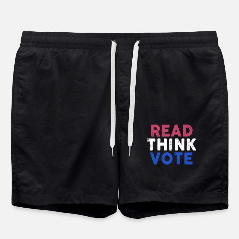 Read Think Vote - Badeshorts - Schwarz