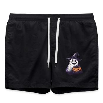 Cadeau d’Halloween Femmes Hommes Enfants Décoration - Short de bain - noir - Devant - AI Model Male 185 light (185cm)