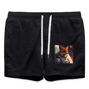 Fuchs - Badeshorts - Schwarz - Vorne - AI Model Male 185 light (185cm)