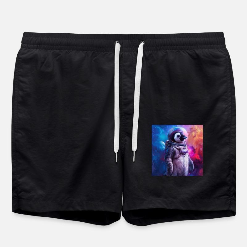 Penguin - Swim Trunks - black