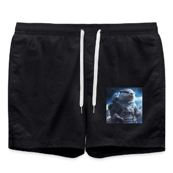 Loutre - Short de bain - noir - Devant - AI Model Male 185 light (185cm)