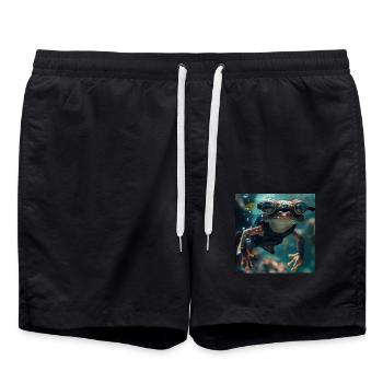 Frosch - Badeshorts - Schwarz - Vorne - AI Model Male 185 light (185cm)