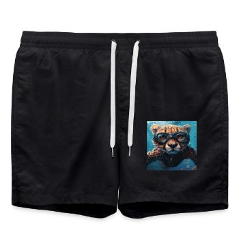 Guépard - Short de bain - noir - Devant - AI Model Male 185 light (185cm)