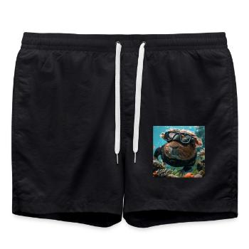 Cobaye - Short de bain - noir - Devant - AI Model Male 185 light (185cm)