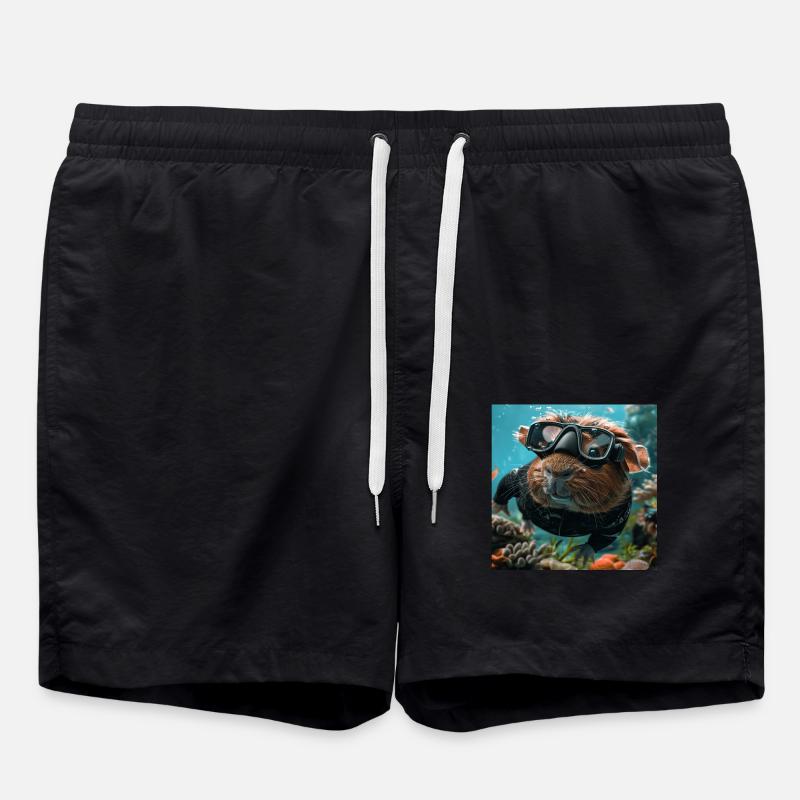 Guinea pig - Swim Trunks - black