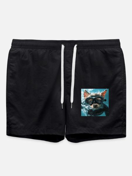 Chien - Short de bain - noir