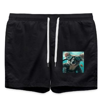 Koala - Badeshorts - Schwarz - Vorne - AI Model Male 185 light (185cm)