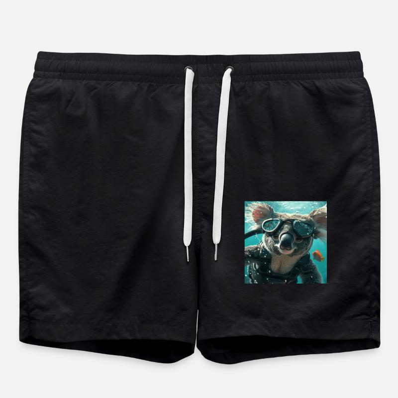 Koala - Swim Trunks - black