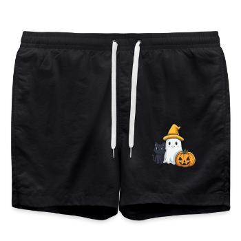 Halloween Gift Women Spirit Men Kids Decoration - Swim Trunks - black - Front - AI Model Male 185 light (185cm)