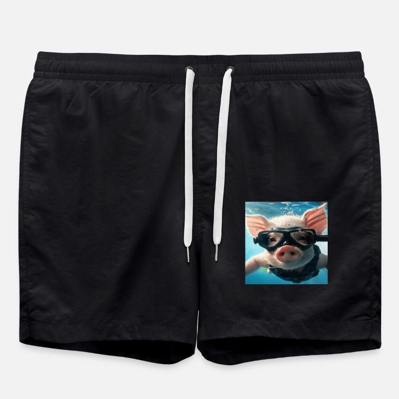 Pig - Swim Trunks - black