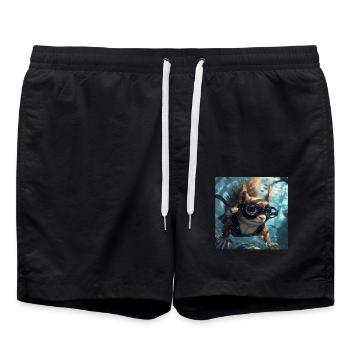 Squirrel - Swim Trunks - black - Front - AI Model Male 185 light (185cm)