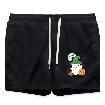 Halloween Geschenk Frauen Geist Männer Kinder Deko - Short de bain - noir - Devant - AI Model Male 185 light (185cm)