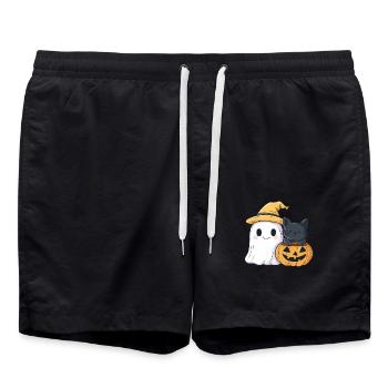 Halloween Geschenk Frauen Geist Männer Kinder Deko - Short de bain - noir - Devant - AI Model Male 185 light (185cm)