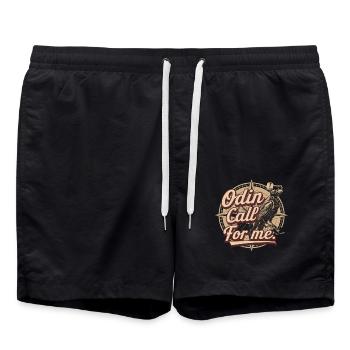 Nordischen Mythologie Wikinger-Raben für einen - Badeshorts - Schwarz - Vorne - AI Model Male 185 light (185cm)
