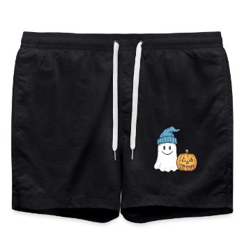 Halloween Gift Women Spirit Men Kids Decoration - Swim Trunks - black - Front - AI Model Male 185 light (185cm)
