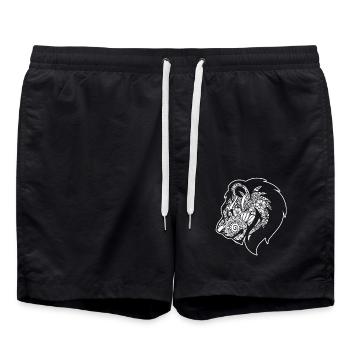 Liger Liger Floral Pattern - Swim Trunks - black - Front - AI Model Male 185 light (185cm)