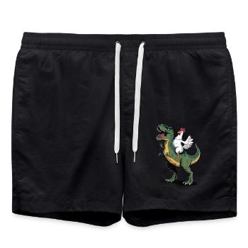 Chicken - Swim Trunks - black - Front - AI Model Male 185 light (185cm)