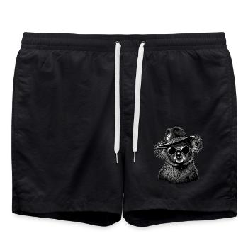 Koala - Short de bain - noir - Devant - AI Model Male 185 light (185cm)