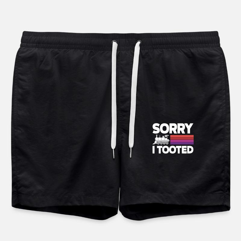 Sorry I farted - Swim Trunks - black