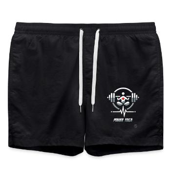 Weightlifting Power Yoga - Swim Trunks - black - Front - AI Model Male 185 light (185cm)